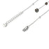 Obsidian | Silver | Firefly Glass Cascade Double Pendant